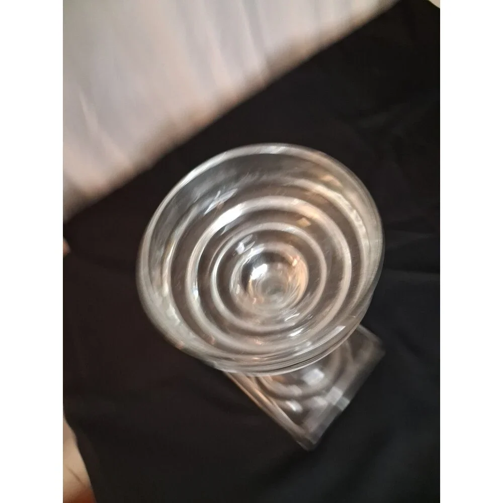 Candle Holder, Crystal Clear Glass 8